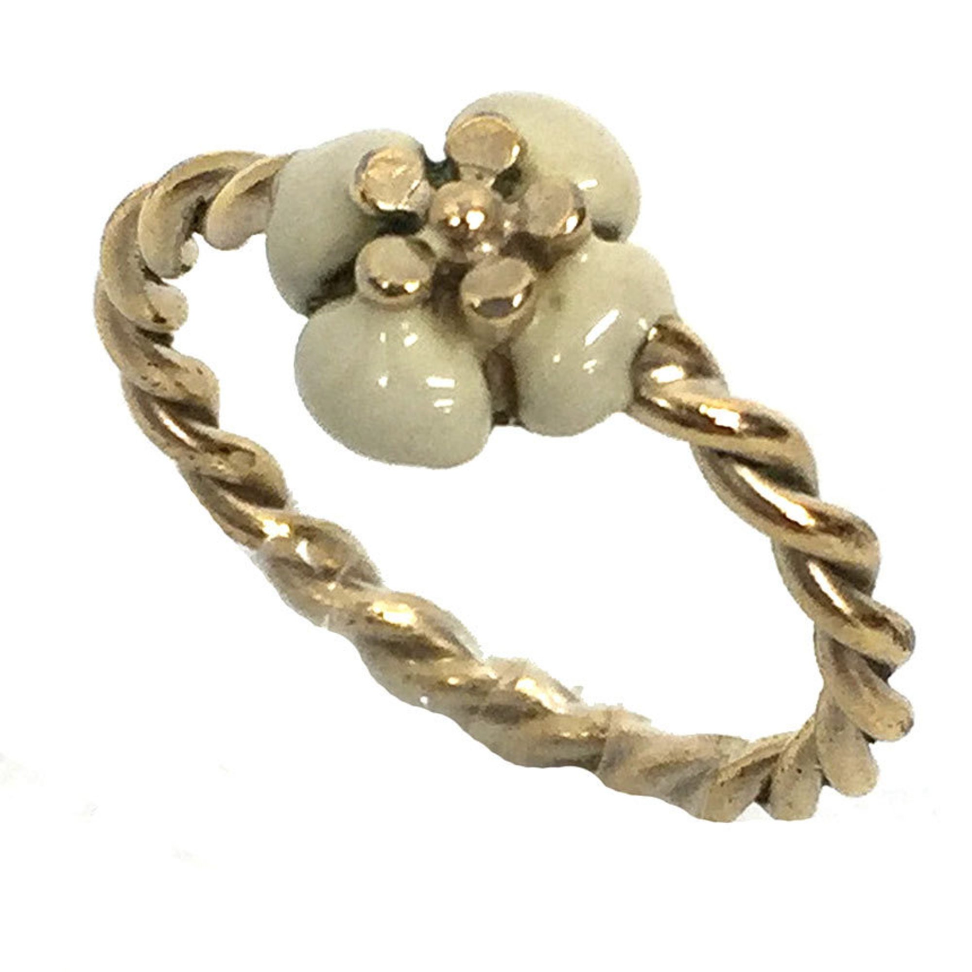 Chanel Camellia Ring Gold Color